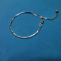 Silver anklet 999 foot Silver is not allergic to gigantic double-layer personality foot chain summer Sterling Silver does not fade high-grade gifts for men and women