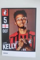 Lloyd Kelly England Bournemouth 2122 season official white card
