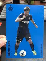 Milito Argentina Inter Milan official white card