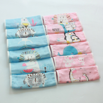 Gauze Towel Baby Saliva Towel Pure Cotton Baby Wash face towels Children small square towels Newborn Supplies Printed Bilayer