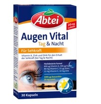 Germany Abtei Augen Vital Lutein Day and Night Eye Care Capsules 30 capsules