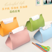 Paper Towels Box Home Nordic Wind Ins Creative Leather Tissue Bags Cortical Living Room Table Cute Pumping Paper Wrap Paper Towel Cover
