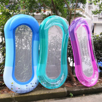 Summer adult swimming floating row inflatable floating bed childrens recliner water floating ring swimming circle swimming circle playing water sitting circle floating island