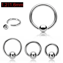 European and American titanium steel PA ring breast ring ear ring titanium steel female ring ear ring tie ring lip ring ear bone ring ring earring jewelry