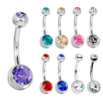 Titanium steel hypoallergenic base nail basic models commonly used belly button navel ring navel jewelry umbilical ring perforated umbilical nail perforated earrings