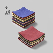 Japanese cotton linen coaster tea ceremony mat tea mat Cup handmade linen mat heat insulation tea cup cushion absorbent fabric anti-hot mat