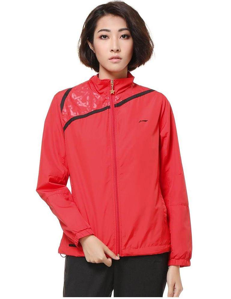 清仓折扣 正品李宁女子春秋季薄款运动风衣外套afdh174-1-3_不打折