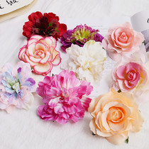 Seaside beach Korean version Korean peony big flower head Flower head hair accessories Bridal accessories Hair clip brooch corsage