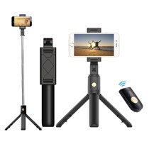 Mini bluetooth selfie stick custom portable tripod mobile phone photo artifact artifact business gift custom logo