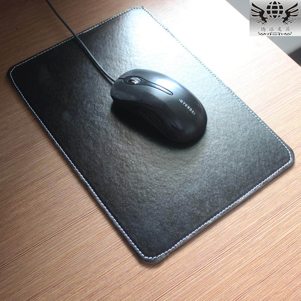 油菜黄 办公用品皮制鼠标垫 皮质游戏鼠标垫子 30x20超大号 包邮