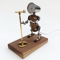 Xuancheng Taishou] Industrial style metal punk handmade robot desktop ornaments singer singer