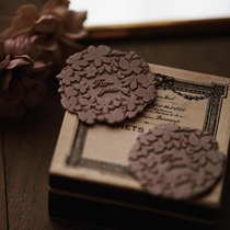 A sweet tangerine (fire lacquer seal) N0 26 Flowers 4cm Great Pie Deep Ins Wedding Fire Lacquer Seal