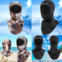 3mm Tandem Shoulder Diving Cap Long Style Cape Hood Scuba Diving Headgear Winter Swimming Cap Anti-Chill Diving Warm Hat