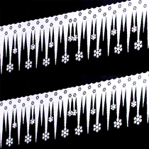 1 4 m ice strip snowflake Christmas decorations snow glass window eaves stickers Christmas