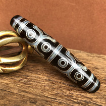 Tibetan Tianzhu Tibetan legend Silver-embedded twelve-eyed Tianzhu natural agate chalcedony pulp oil-run necklace pendant