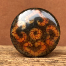 Tibetan Tianzhu Tibetan Buddhist heart Tianzhu natural genuine to pure agate chalcedony pulp oil weathering clear