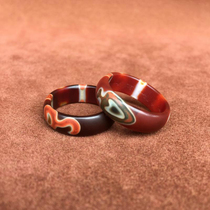 Natural Tibetan Tantric Tianzhu genuine Ruyi bottle ring Tianzhu Bead body weathered pulp oil run