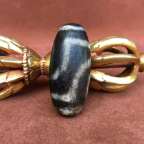 Tibetan Tantric Tianzhu Tibetan legend Ruyi two-eyed Tianzhu Rough shale old mine Genuine two-eyed Tianzhu