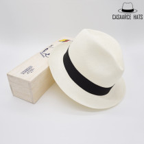 CASAARCE Ecuador Import artisanal foldable Panama straw hat short eaves Fedora Fino Fino