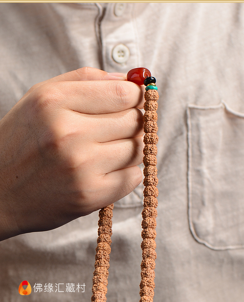 金刚菩提子手链藏族饰品男女佛珠手串108颗佛珠念珠