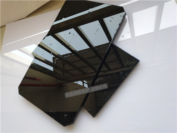 黑色亚克力板镜面定制 茶色磨砂有机玻璃面板 折弯加工广告牌