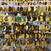 Golden 5 3 sequin curtain beads string curtain wedding ceiling decoration bead curtain partition curtain Phantom wedding background hanging