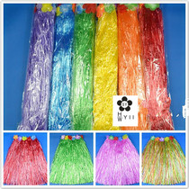 Adult Hawaiian seaweed dance clothing accessories elastic dance performance 60CM long grass skirt whole cup props good price