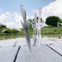 Professional spin flying dart knife Dart flying needle Shuriken self-defense hidden weapon Field survival knife practice training knife