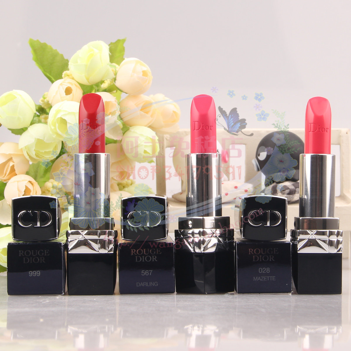 包邮dior迪奥全新烈艳蓝金唇膏烈焰口红 567 999 028 532 766