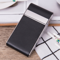 Fine smoke 20 Fitted Lengthened Cigarette boxes Men and women Stainless Metal Stickskin Classic Creativity Ultra Slim Smoke Clip Individuality Brief