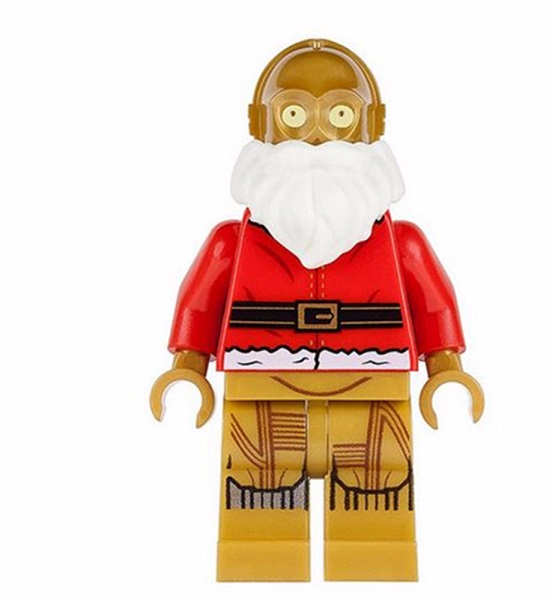 品高积木 圣诞版达斯维达 黑武士 c3po 圣诞老人 玩具人仔 可单选