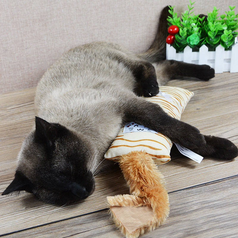 宠物猫猫枕头美国猫薄荷大抱枕角力枕香包 猫咪狗狗发情发泄玩具