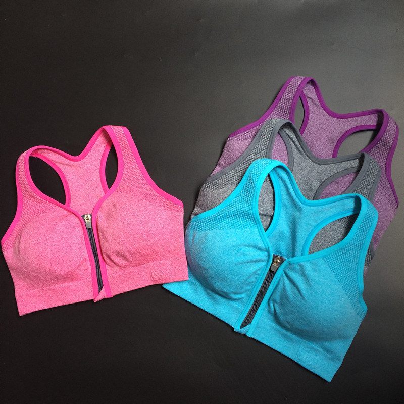 Sports underwear women's shockproof gather big breasts to close the breasts and lift the fat mm large size sports bra running 200 kg