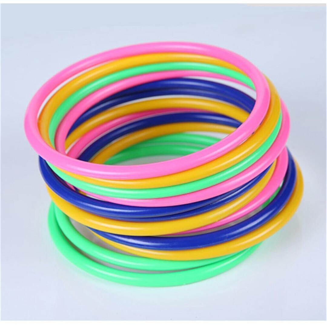 塑料实心套圈圈儿童亲子互动游戏套装投掷套圈套环摆地摊套塔玩具