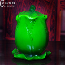 White porcelain large lotus holy water cup for the cup Buddha offering cup water cup magic instrument Dehua ceramic water purification cup water purification bottle