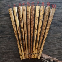 7-inch 18 square natural Merlot bamboo folding fan blank fan Su Gong folding fan boutique old bamboo fan handmade fan