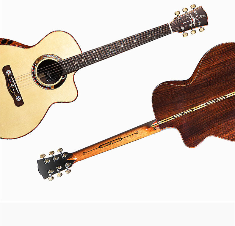 merida美丽达吉他41寸高端演奏指弹民谣吉他永恒之情系列全单吉他_不