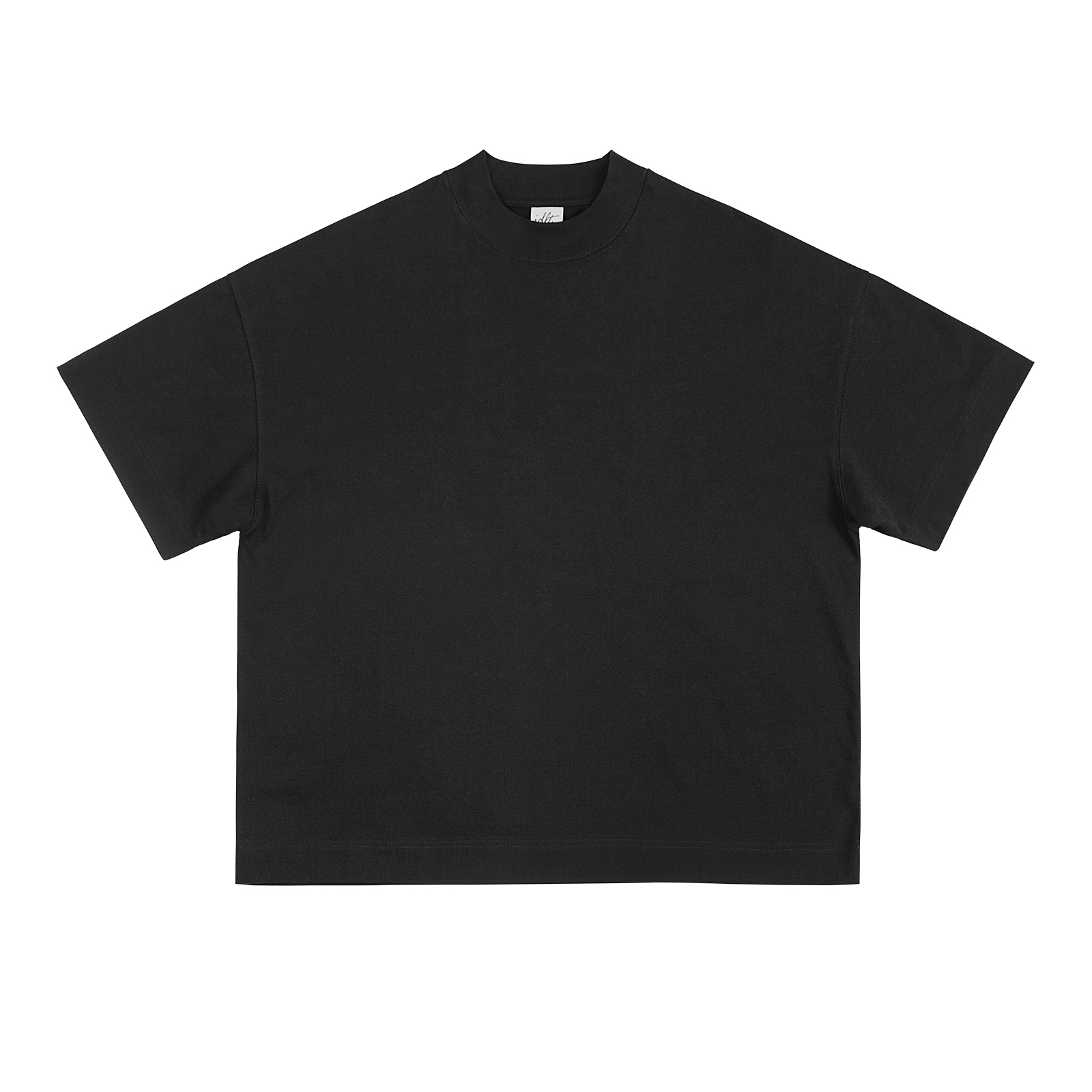 IDLT [profile] 354g heavyweight drop shoulder loose short-sleeved T-shirt white tee high density thick extra large size trendy ins