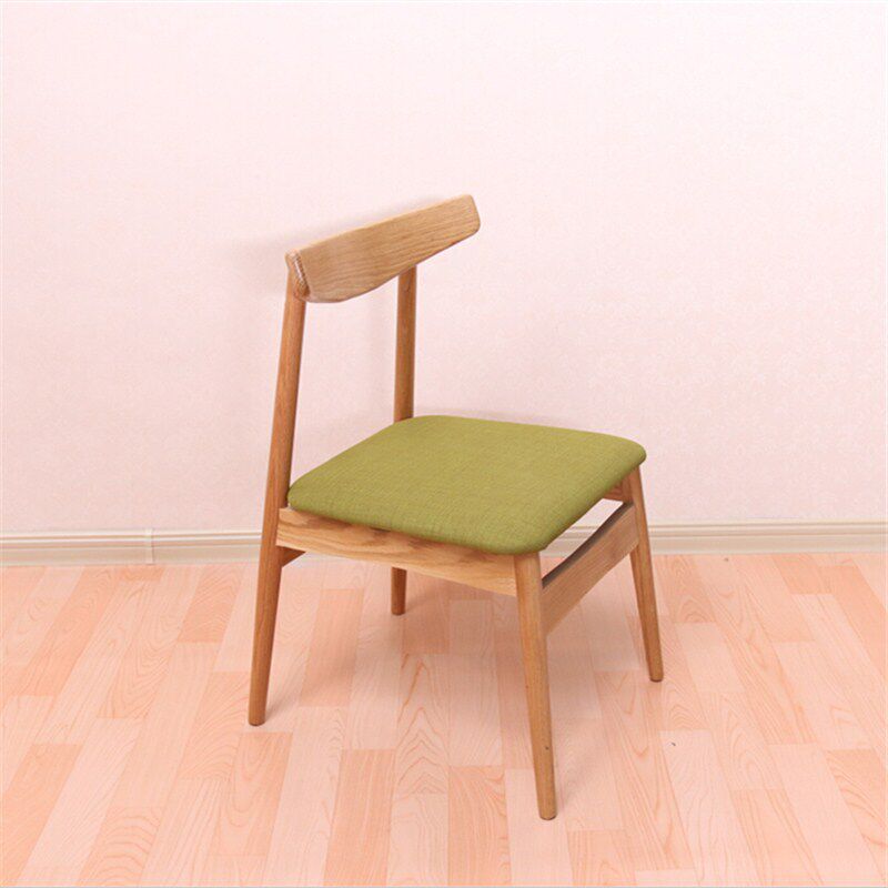 实木韩国餐桌椅靠背椅白橡个性现代韩式餐厅奶茶店咖啡厅酒店椅子_不