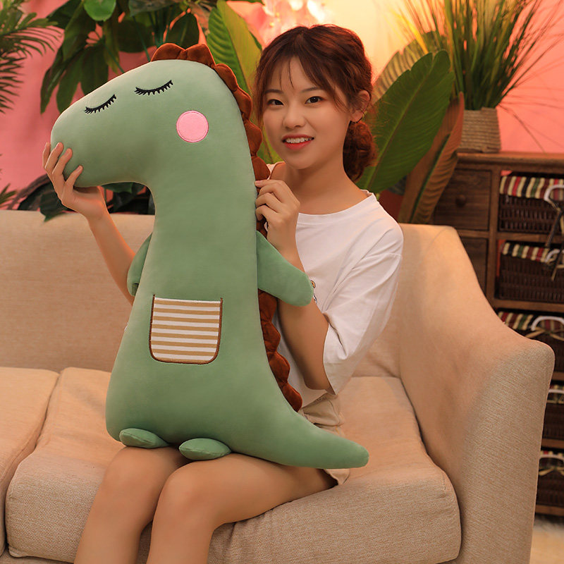 恐龙毛绒玩具长条抱枕床上陪你睡觉公仔可爱女生超软萌玩偶布娃娃