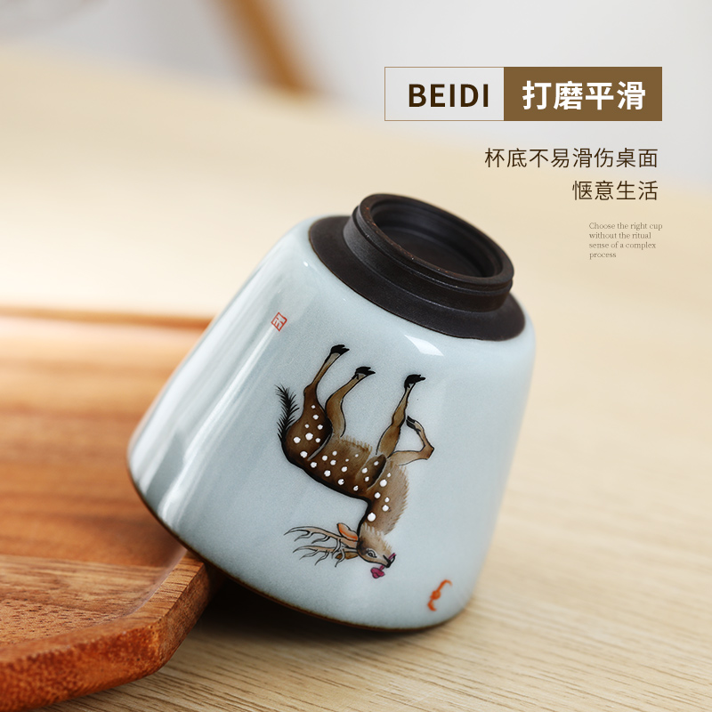 Jingdezhen ceramic hand - made sample tea cup cup meeting domestic tea cup kung fu pure manual creative teacups