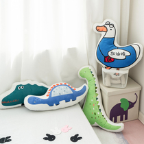 ins Cute pillow Living room sofa cushion Car waist pad Office lunch break pillow Bedroom bedside backrest