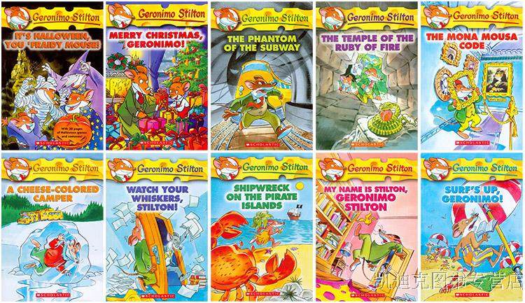 9凯迪克 英文原版绘本 正版 老鼠记者geronimo stilton系列11-20病揪