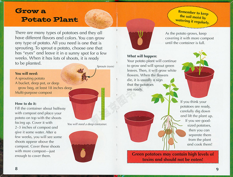 凯迪克 英文原版绘本美国进口 我的小小种植园 my little box of