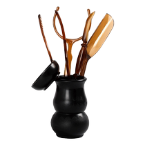 茶道六君子茶具套装塑料配件茶夹茶勺茶匙茶漏茶针整套功夫