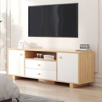 Motor cabinet TV cabinet modern simple high-style living room small apartment master bedroom solid wood leg TV cabinet combination wall