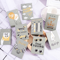 Fathers Day greeting card business message card birthday blessings small card Korea creative mini thank you card with an envelope