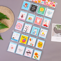 Universal greeting card children cartoon cute with envelope birthday wishes thank small card paper Korean creative message card