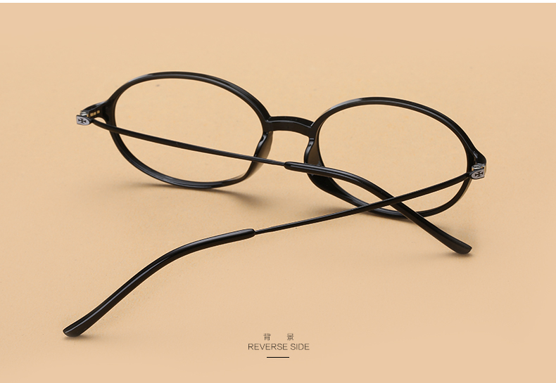 tr90镜架女文艺椭圆形眼镜框女韩版潮复古个性小脸近视眼镜架细腿