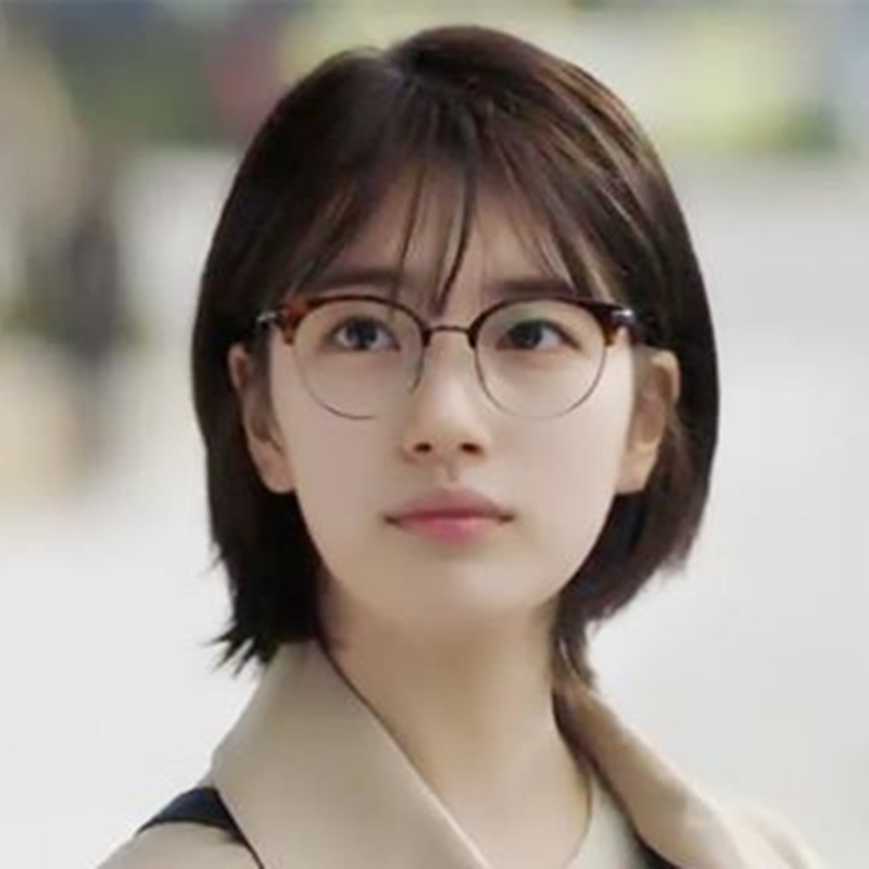 当你沉睡时裴秀智同款眼镜框女近视韩版潮半框玳瑁复古大脸眼镜架